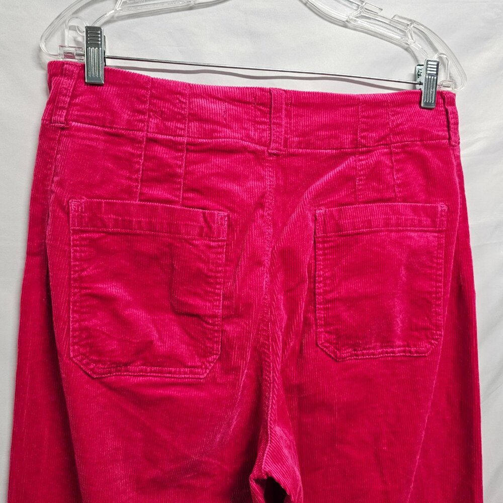 Maeve Raspberry Cropped Wide-Leg Pants - Picture 9 of 15